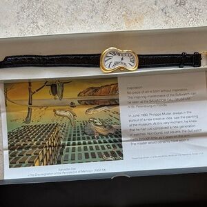 Women's Gold and Black Watch